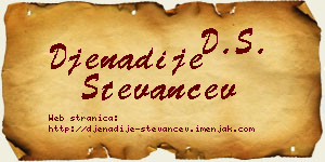 Đenadije Stevančev vizit kartica